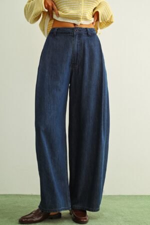 Chloe Ballon Leg Indigo Denim Trousers