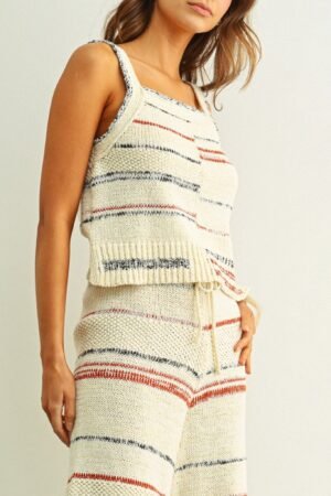 Marlow Striped Knit Tank Top