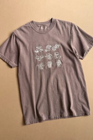 Plantiful Embroidered Mushroom Tee
