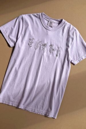 Plantiful Embroidered Wildflower Tee