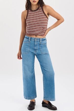 Valley Girl Wide Leg Ankle Jean by Daze